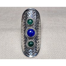 Bague Malachite Lapis-Lazuli