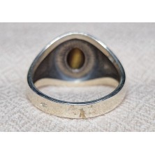 Bague Oeil-de-Tigre Marcassite