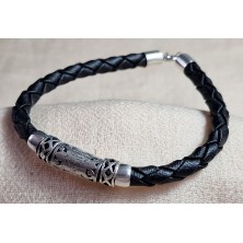 Bracelet Cuir et Argent