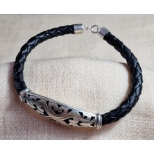 Bracelet Cuir et Argent