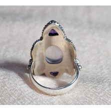 Bague Améthyste Quartz Rose