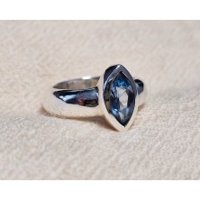 Bague Topaze Bleue