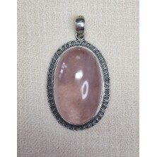 Pendentif Quartz Rose