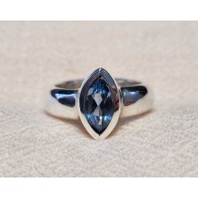 Bague Topaze Bleue