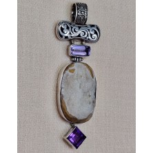 Pendentif Améthyste druse d'Agate